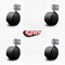 Service Caster 2-3/8'' Nylon Twin Wheel Casters with Side Mounting Bracket , 4PK SCC-GR02S60-NYS-716-4-CB180-4 - alternate 3